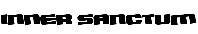 Inner Sanctum font preview