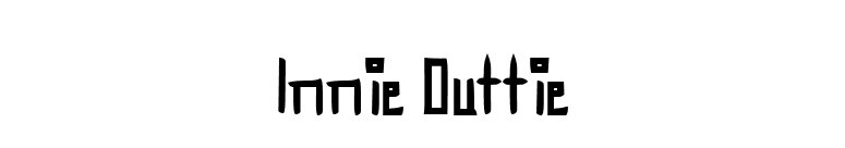 Innie Outtie font preview