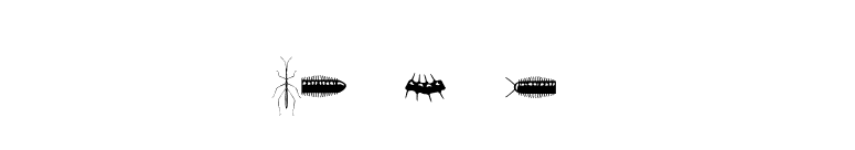 Insectile font preview