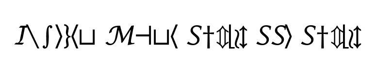 Insight Math Symbol SSi Symbol font preview
