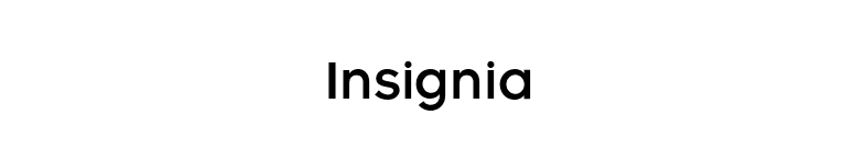 Insignia font preview