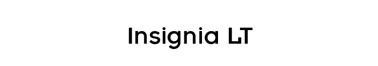 Insignia LT font preview