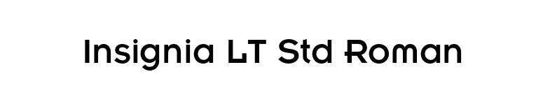 Insignia LT Std Roman font preview