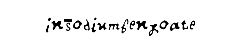 InSodiumBenzoate font preview