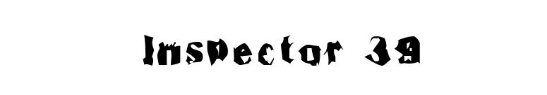 Inspector 39 font preview
