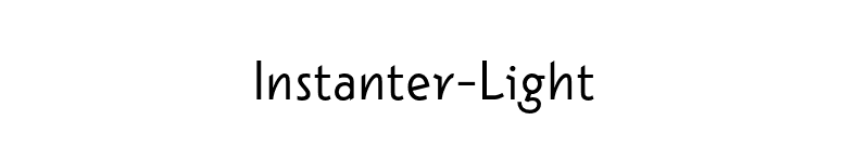 Instanter-Light font preview