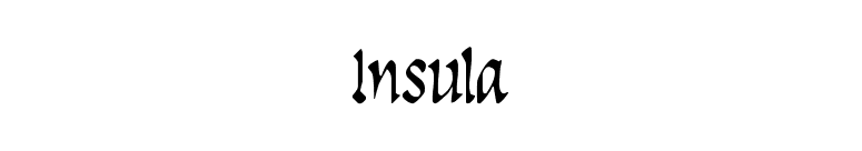 Insula font preview