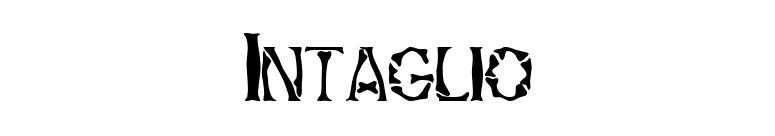 Intaglio font preview