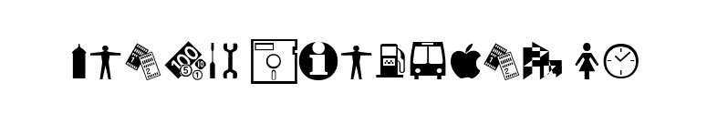 Inter Dingbats FC font preview