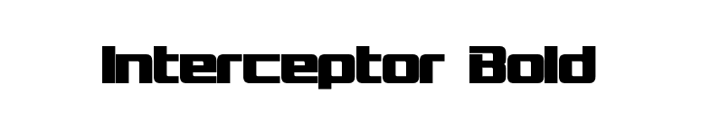 Interceptor Bold font preview
