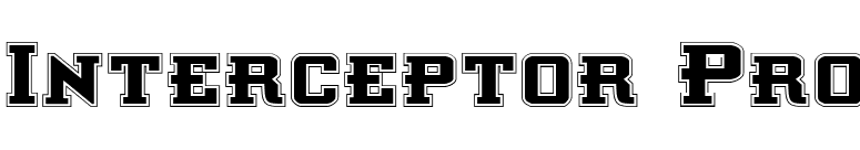 Interceptor Pro font preview