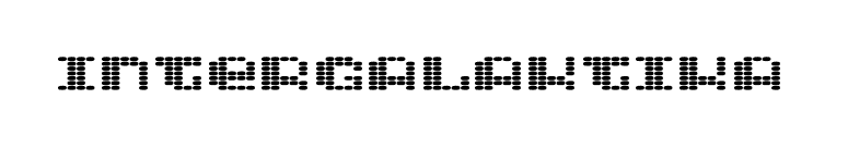 Intergalaktika font preview