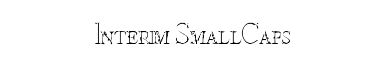 Interim SmallCaps font preview