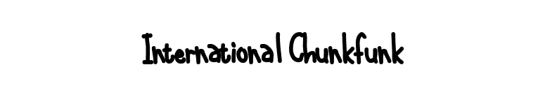 International Chunkfunk font preview