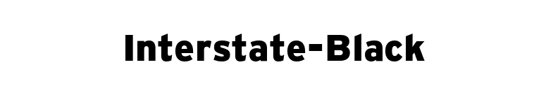 Interstate-Black font preview