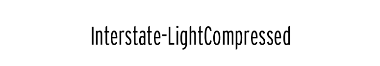 Interstate-LightCompressed font preview