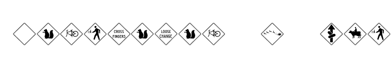 Interstate Pi Four font preview