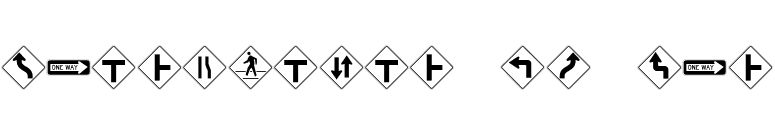 Interstate Pi One font preview