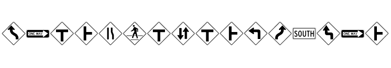 InterstatePi-One font preview
