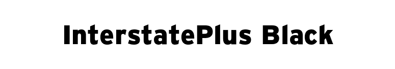 InterstatePlus Black font preview