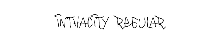 Inthacity Regular font preview