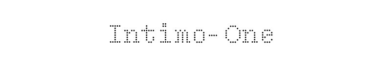 Intimo-One font preview