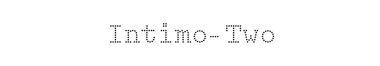Intimo-Two font preview