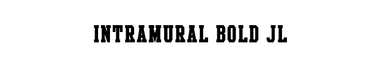 Intramural Bold JL font preview