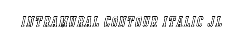 Intramural Contour Italic JL font preview