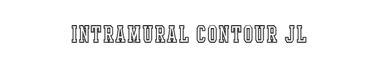 Intramural Contour JL font preview