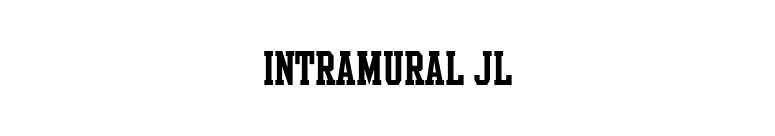 Intramural JL font preview