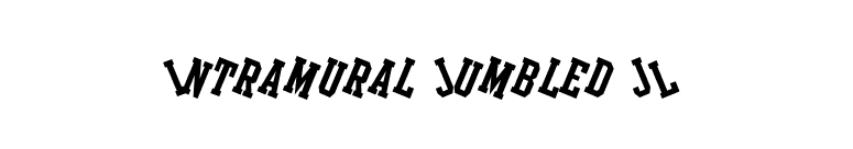 Intramural Jumbled JL font preview