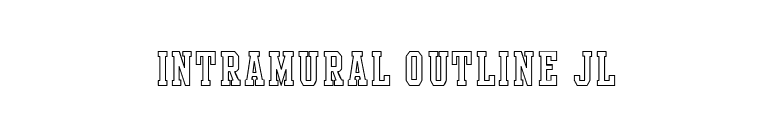 Intramural Outline JL font preview