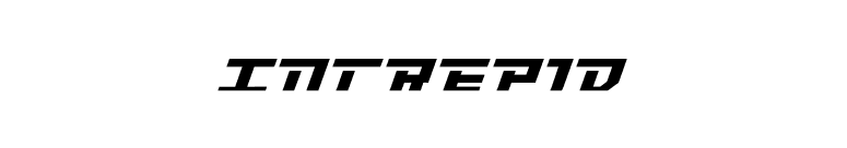 Intrepid font preview