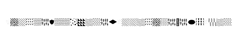 Intro Goodies Patterns & Shapes font preview