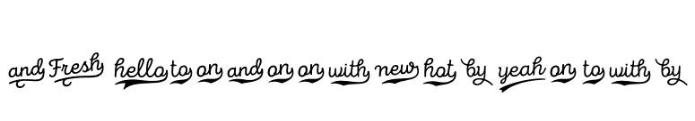 Intro Goodies Words font preview