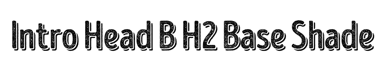 Intro Head B H2 Base Shade font preview