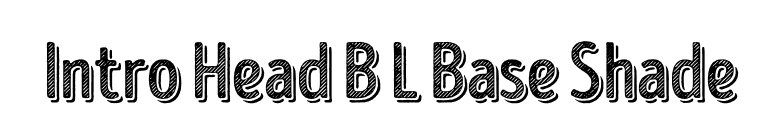 Intro Head B L Base Shade font preview