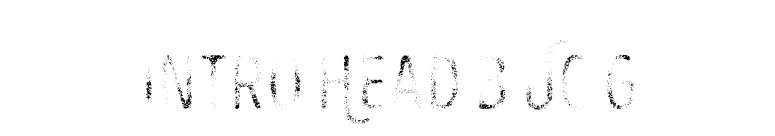 Intro Head B UC G font preview