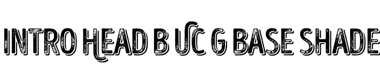 Intro Head B UC G Base Shade font preview