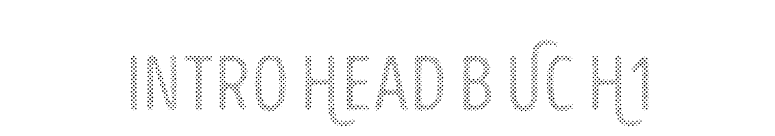 Intro Head B UC H1 font preview