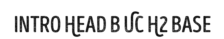 Intro Head B UC H2 Base font preview