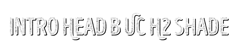 Intro Head B UC H2 Shade font preview