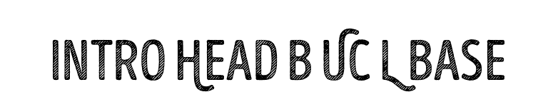 Intro Head B UC L Base font preview