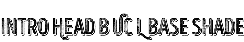 Intro Head B UC L Base Shade font preview