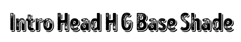 Intro Head H G Base Shade font preview