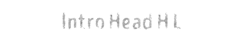Intro Head H L font preview