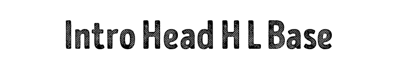 Intro Head H L Base font preview