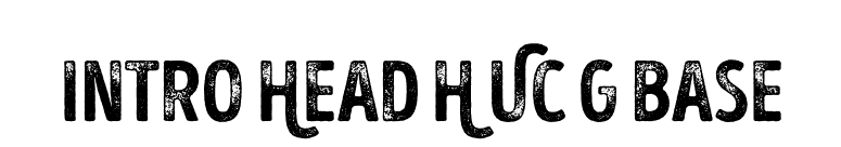 Intro Head H UC G Base font preview