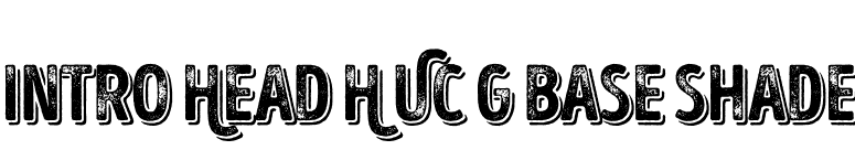 Intro Head H UC G Base Shade font preview